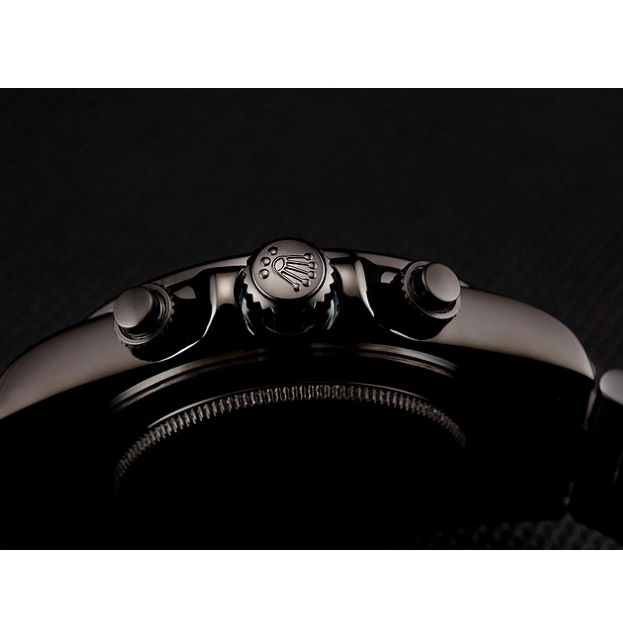 Aaa replica watch Dial Staineless Steel Daytona Bracelet Rolex Midnight Black White 1454021 0612